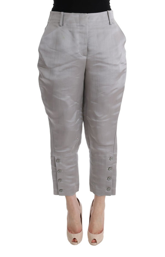 Pair of women's trousers with zipper details on legs