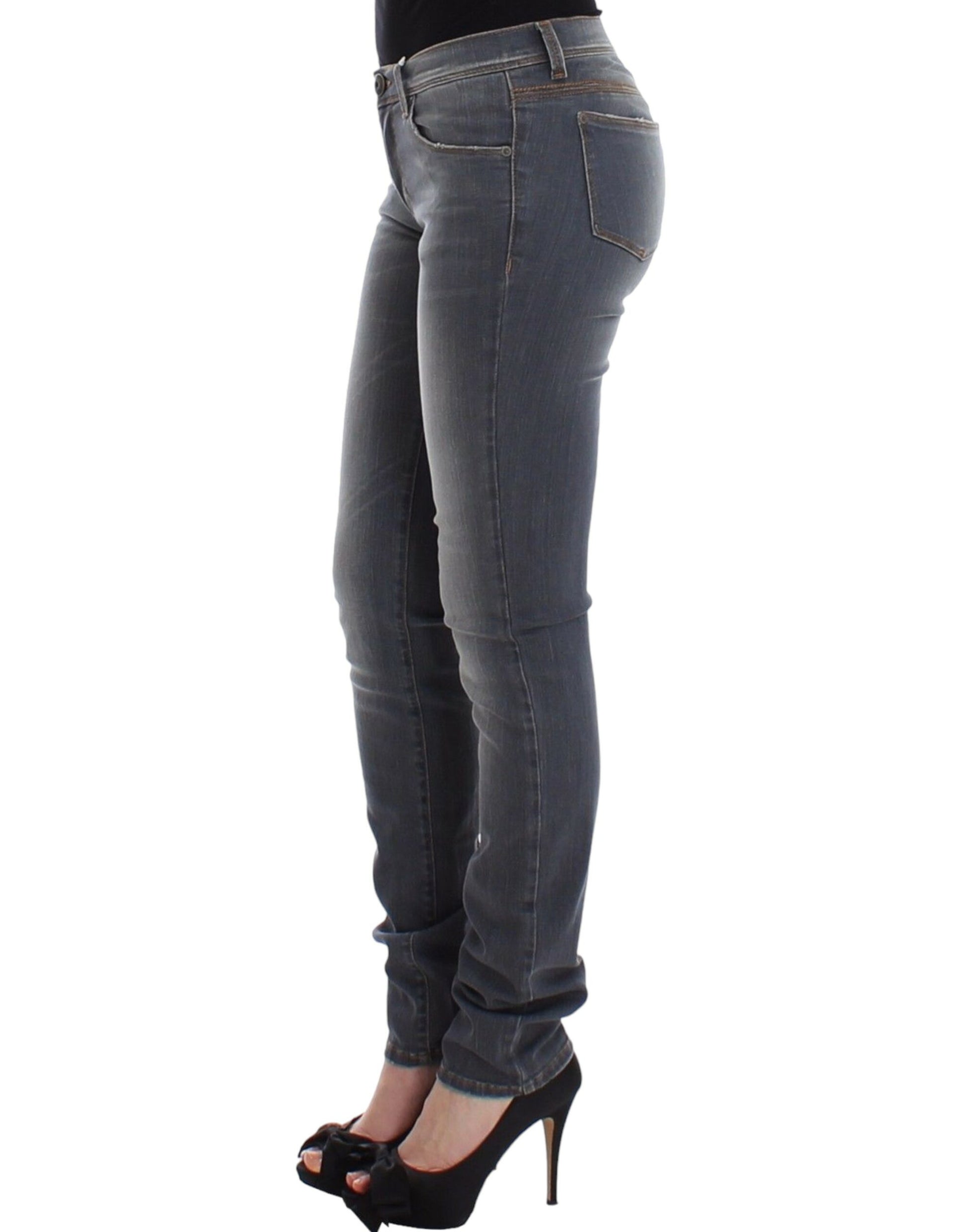 Pair of blue jeans on a model