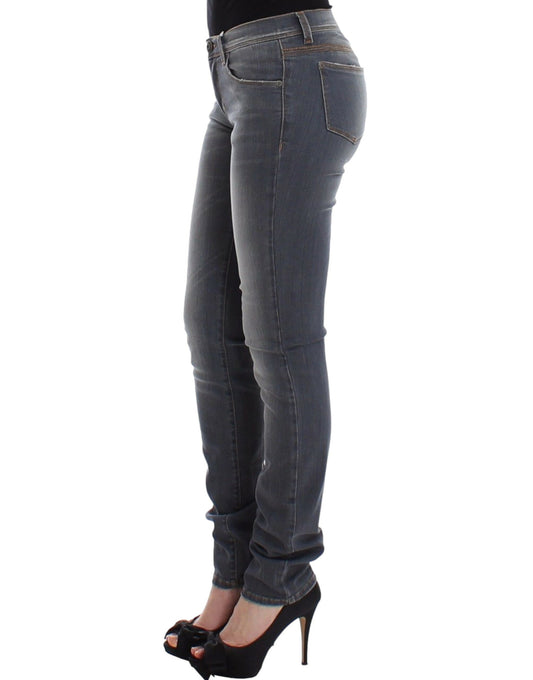 Pair of blue jeans on a model