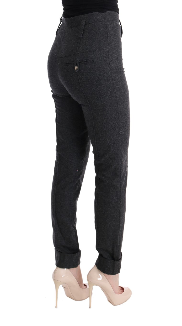 Pair of black leggings with a high waist