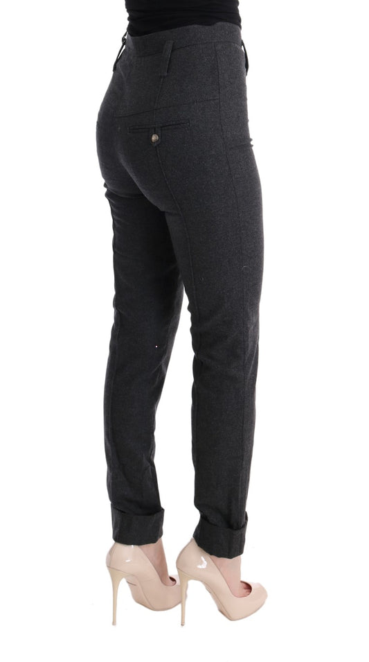 Pair of black leggings with a high waist