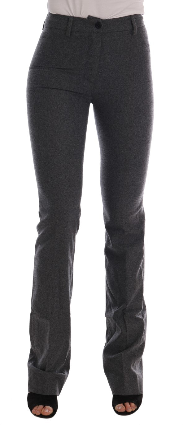Pair of women's trousers in a heathered grey color