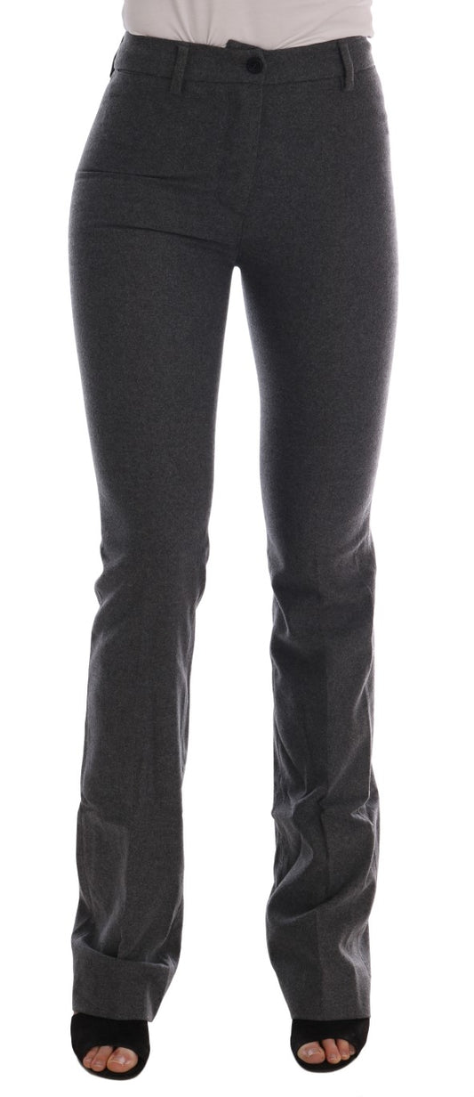 Pair of women's trousers in a heathered grey color