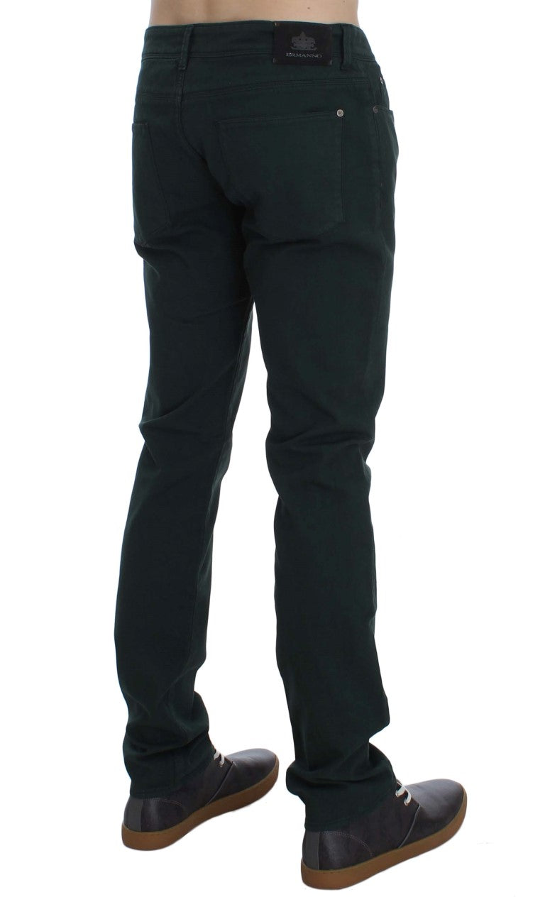 Pair of dark blue jeans on a mannequin