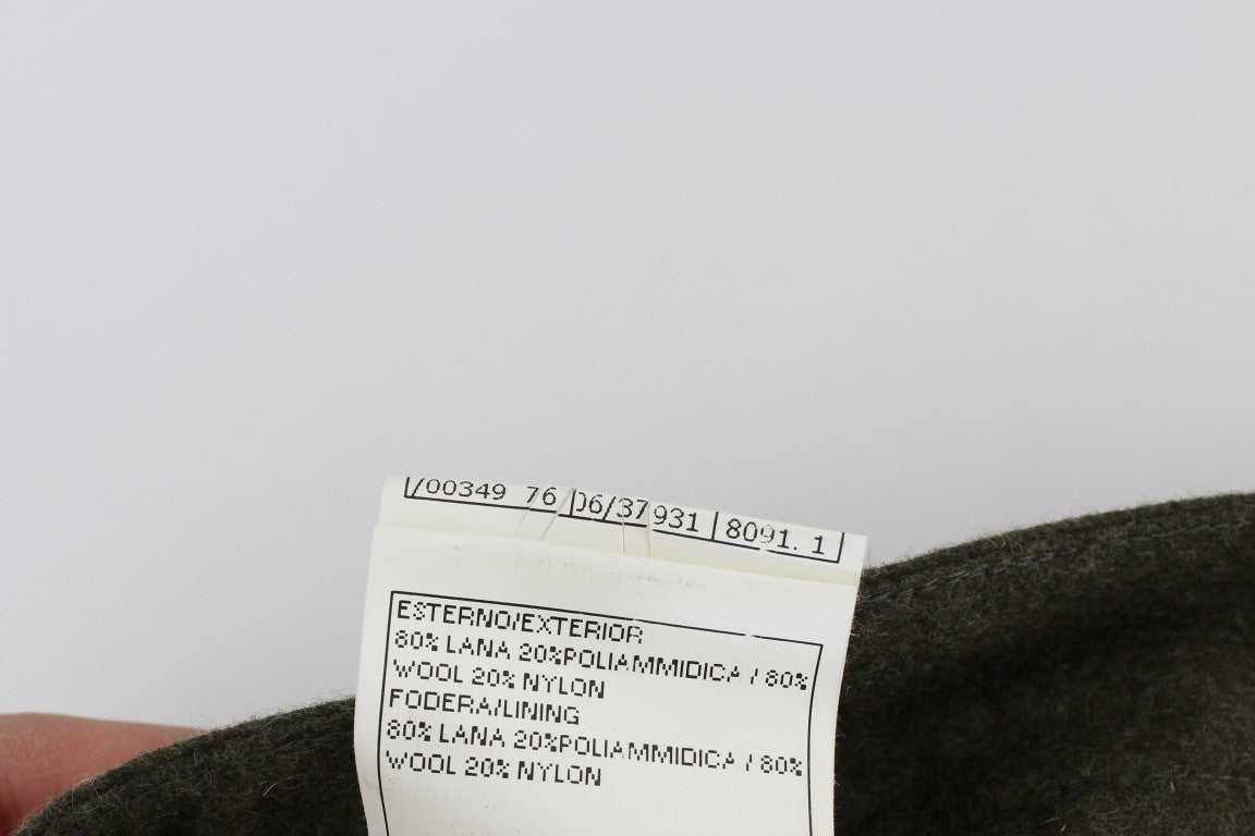 Tag on a piece of clothing indicating size and care instructions