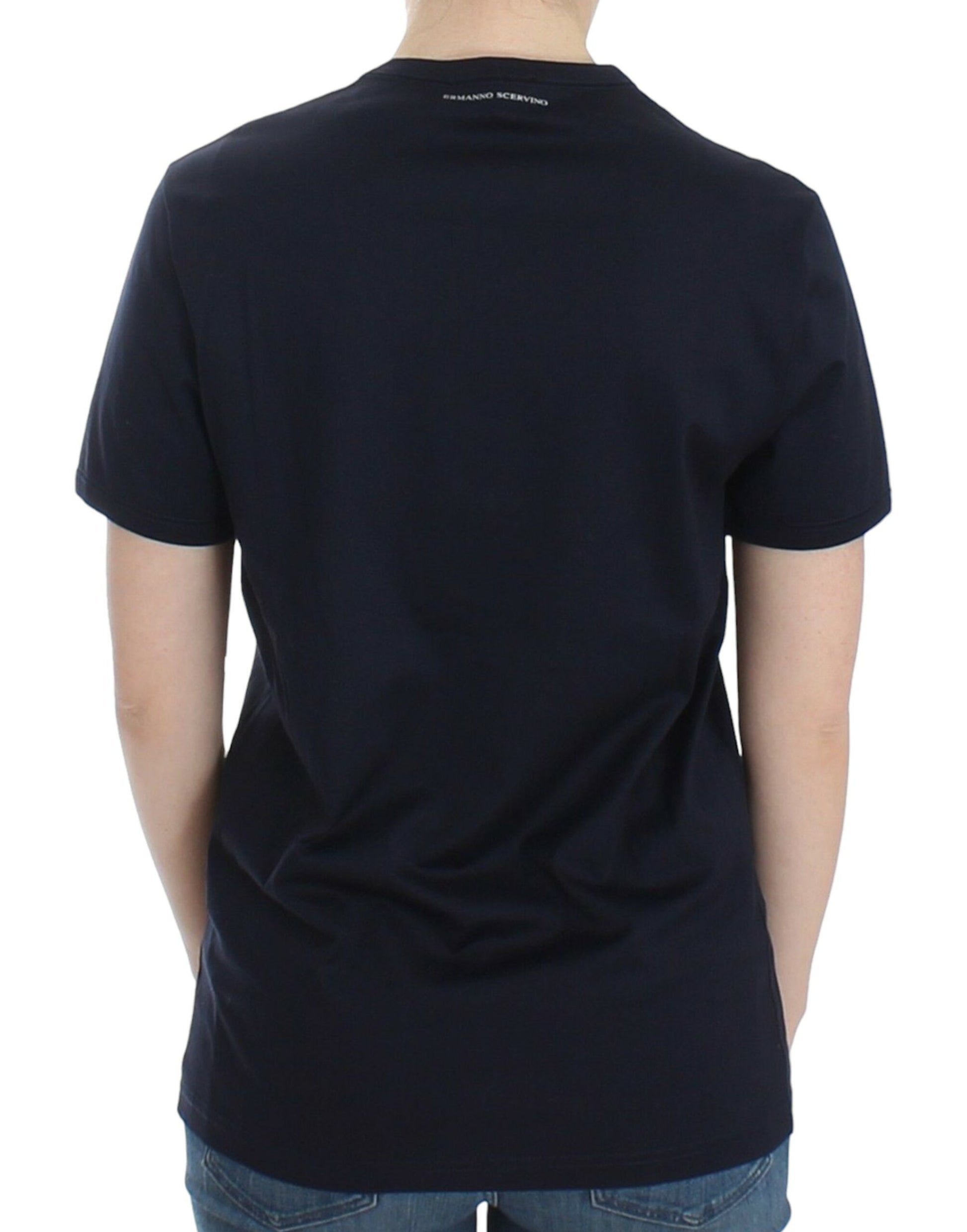 Navy blue short sleeve shirt
