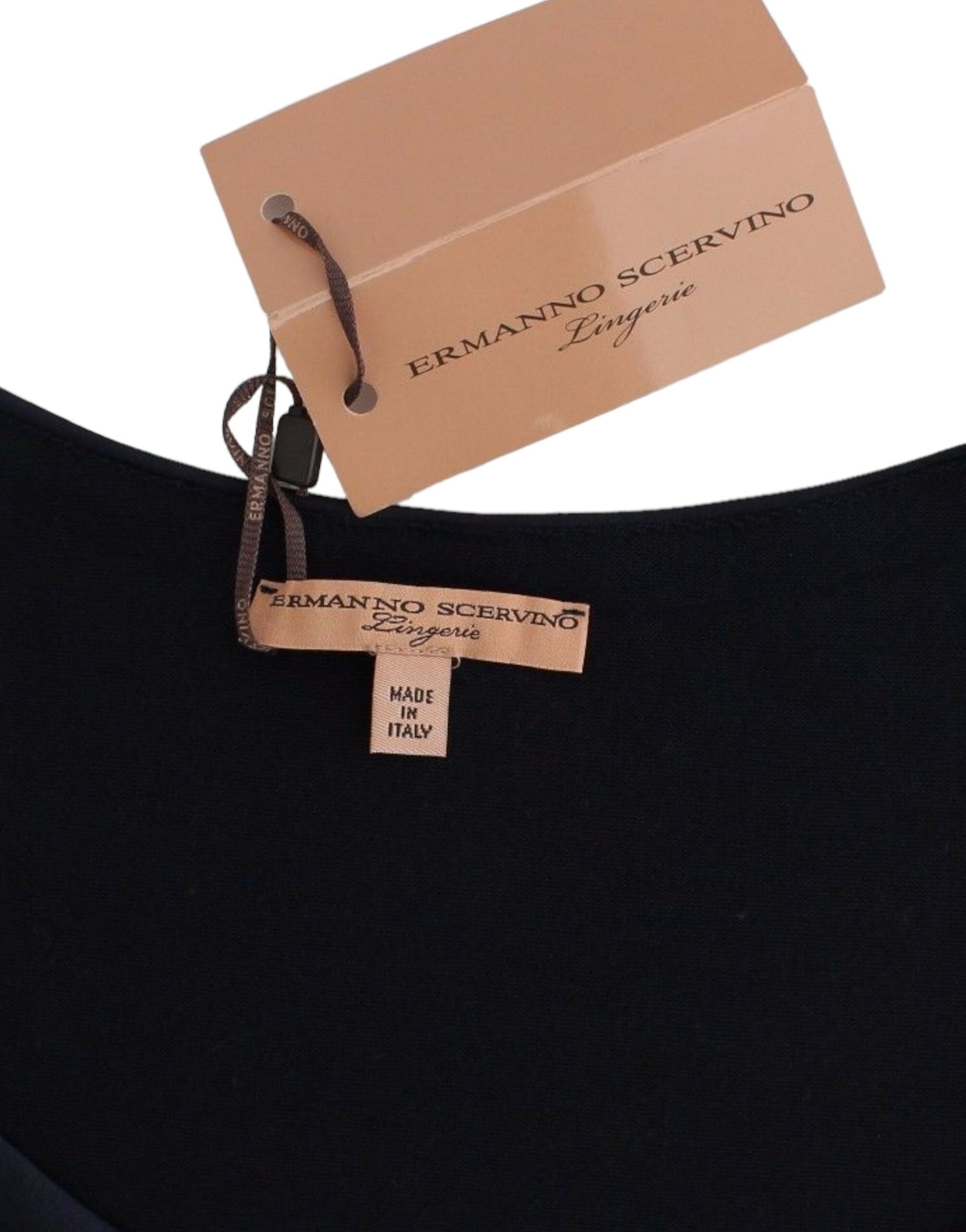 Tag on black garment