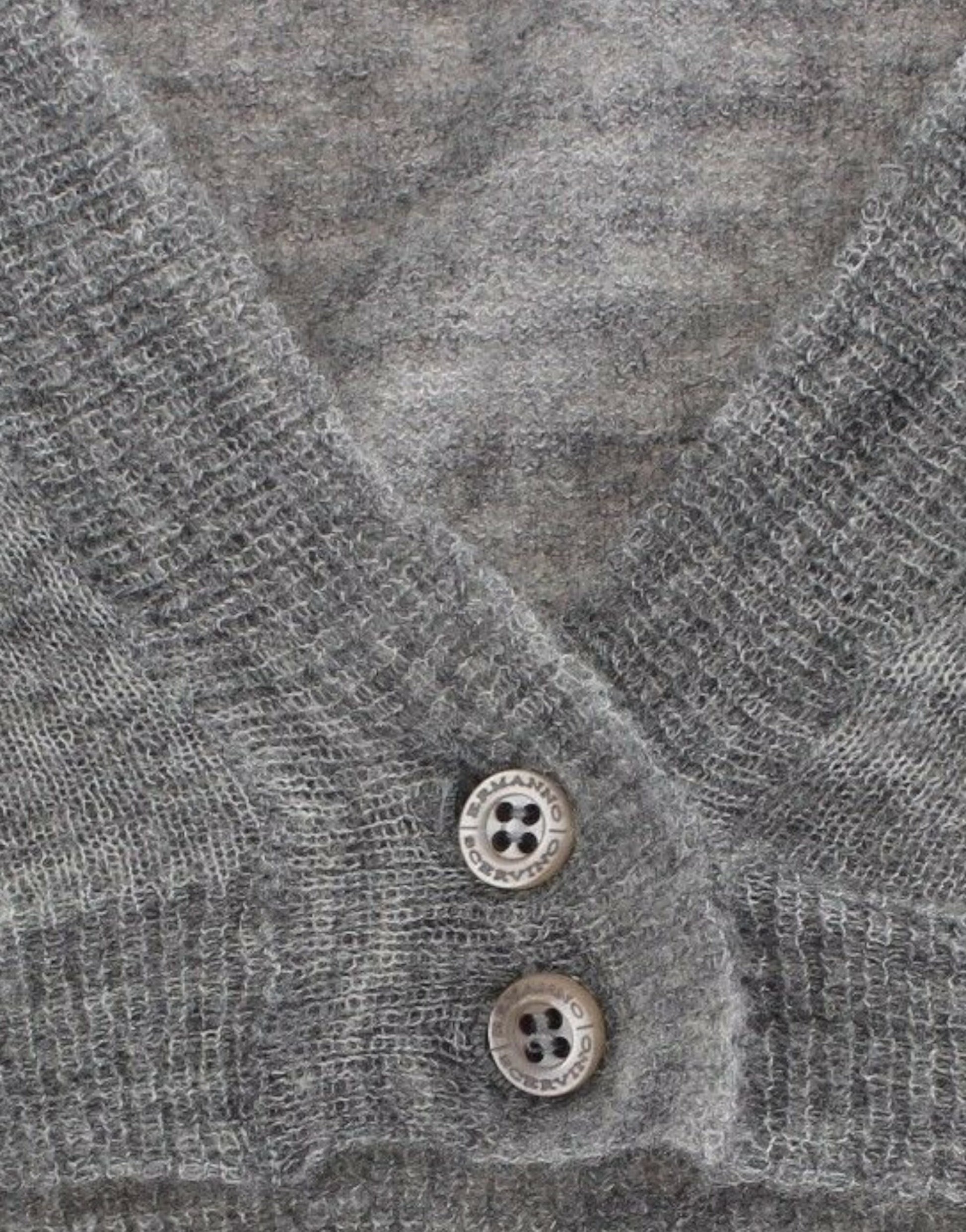 Grey sweater with buttons on front