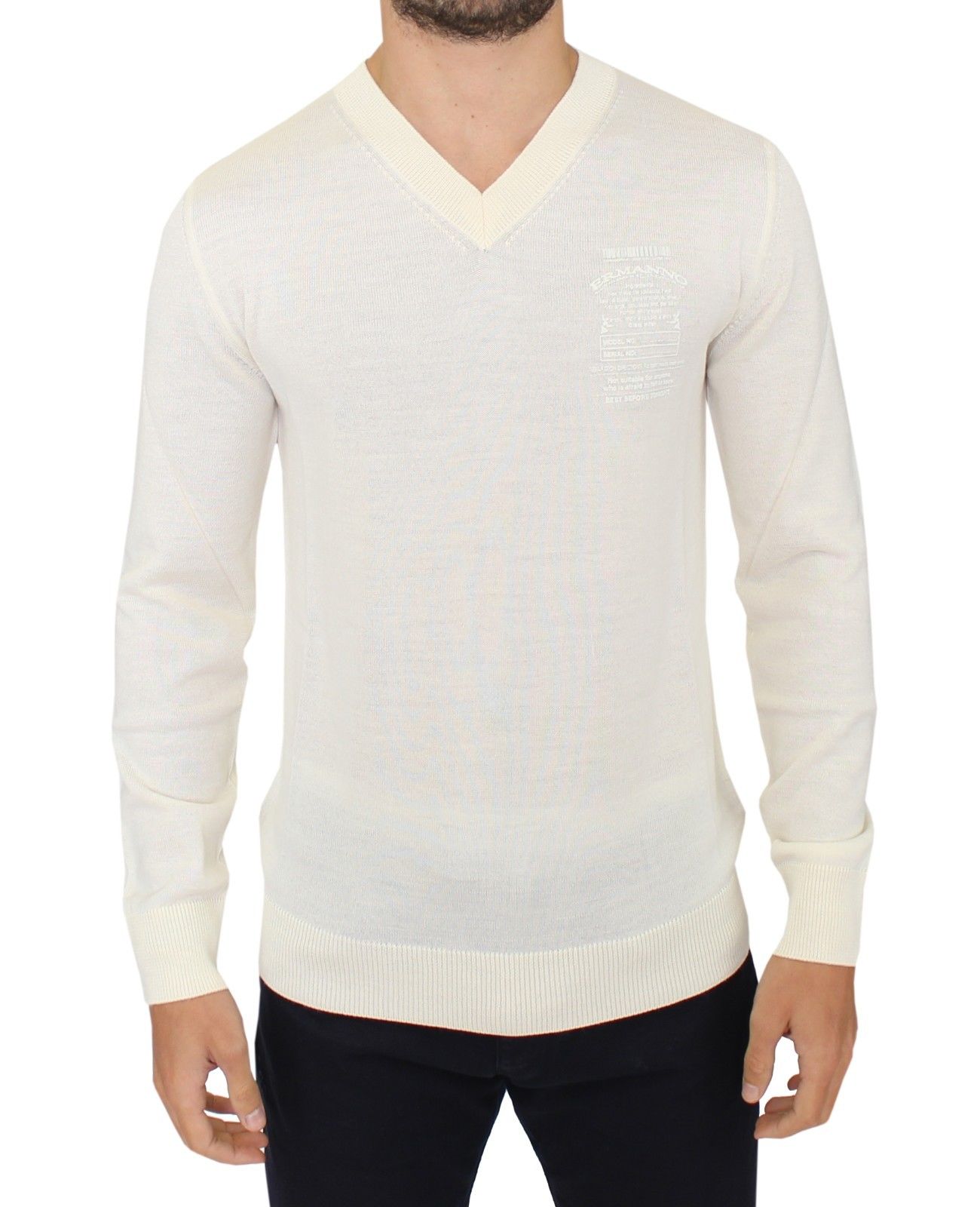 Men's sweater with horizontal stripes