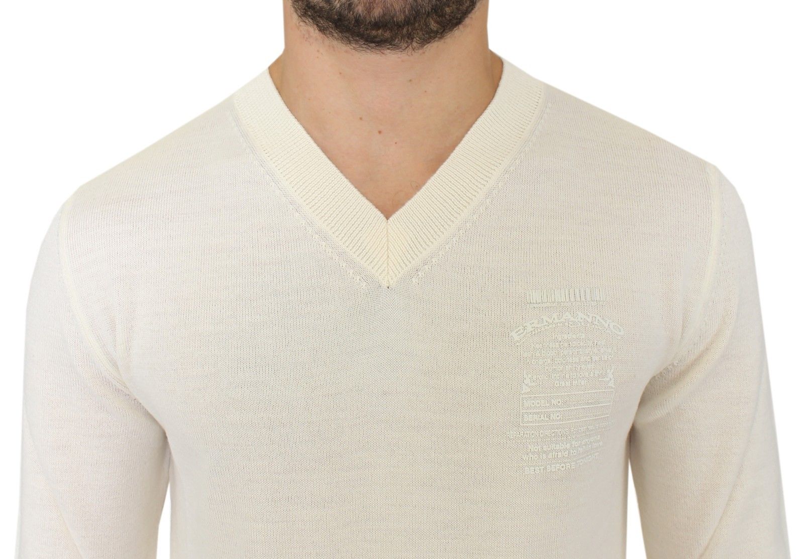 Men's beige sweater vest