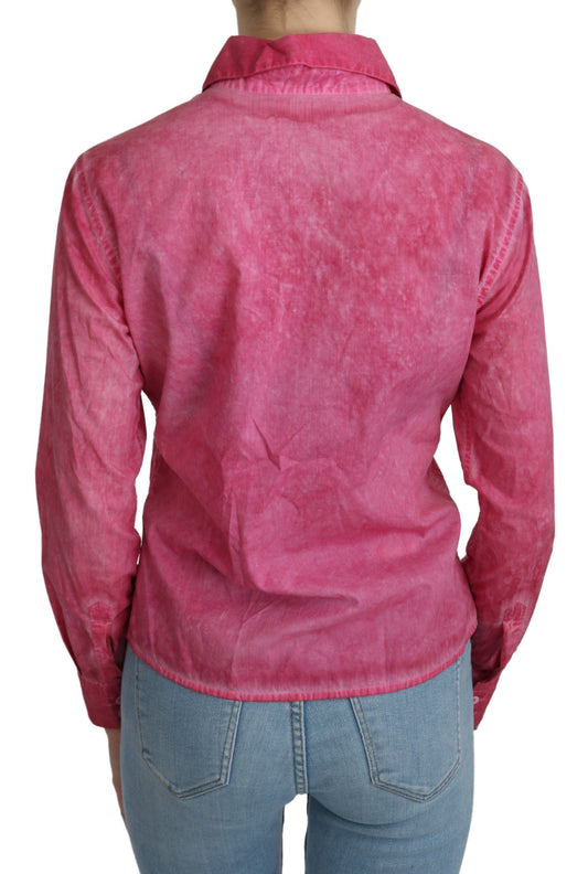 Pink shirt on a mannequin