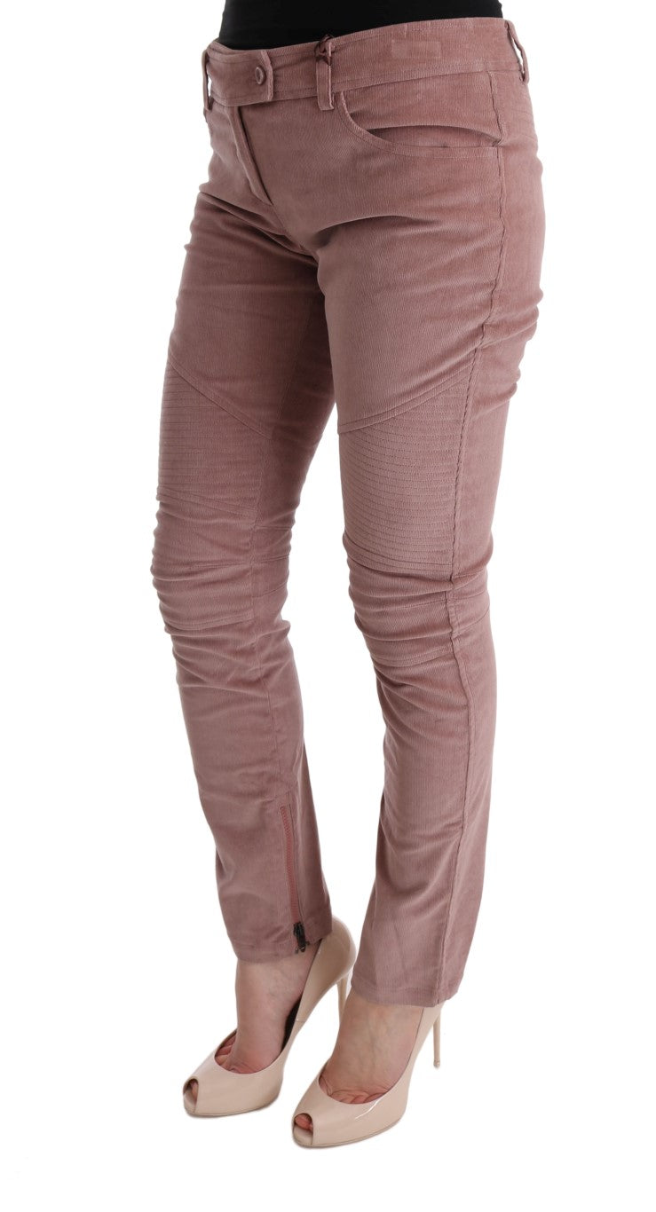Pair of women's pants in a rose gold color
