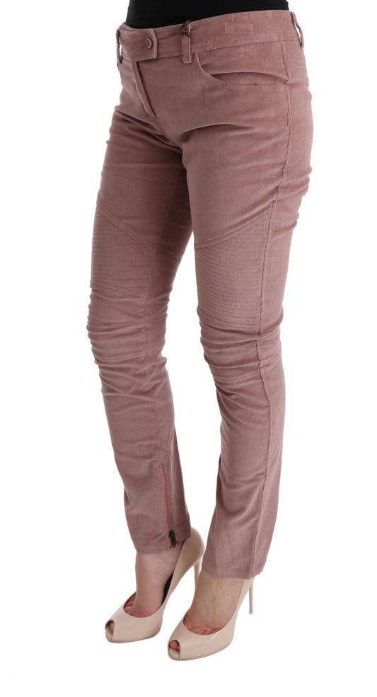 Pair of women's pants in a rose gold color