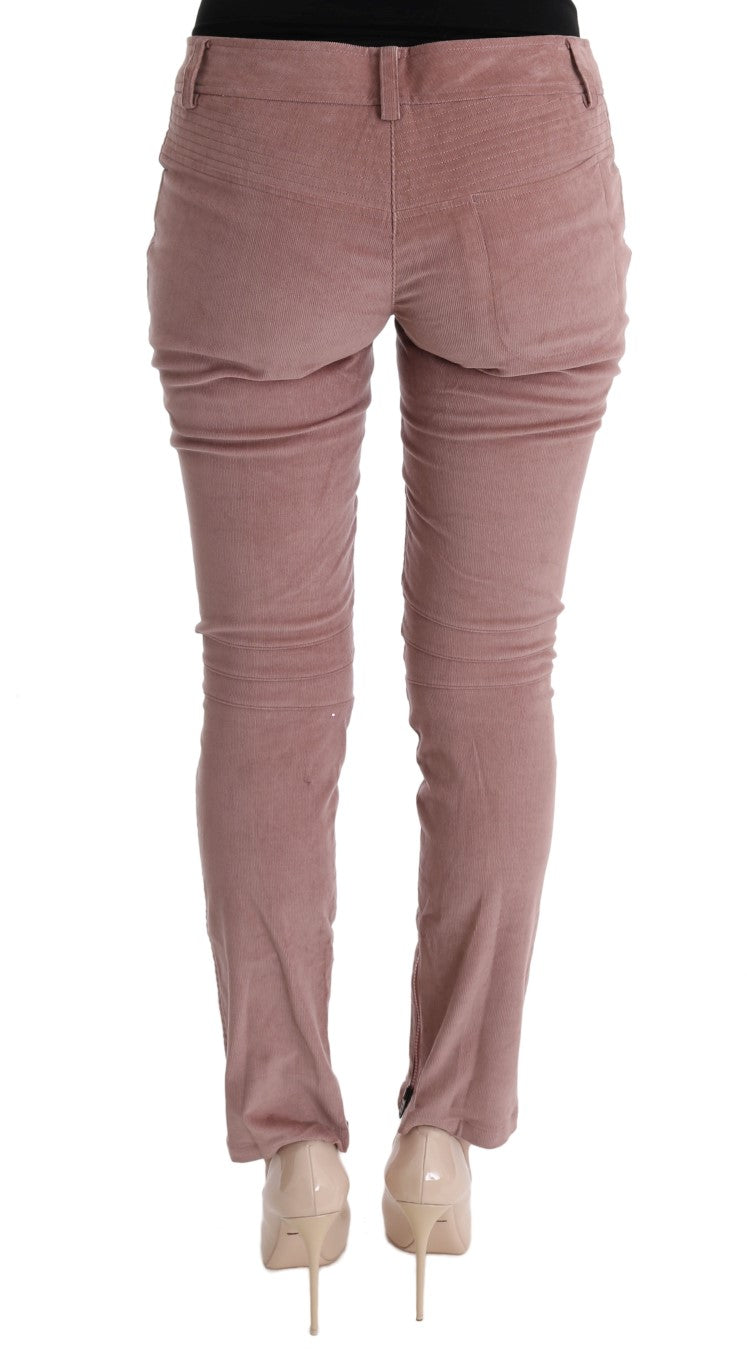 Pair of women's pants in a rose gold color