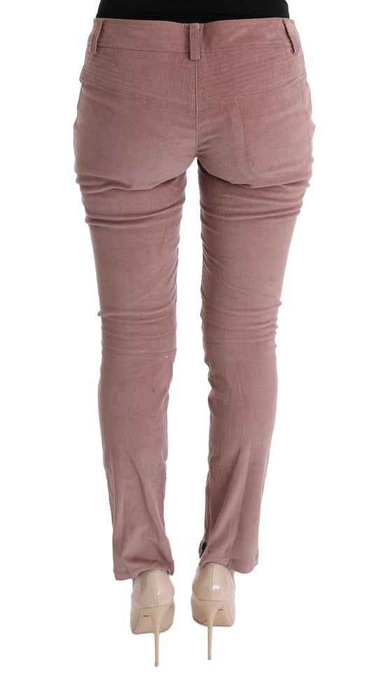 Pair of women's pants in a rose gold color