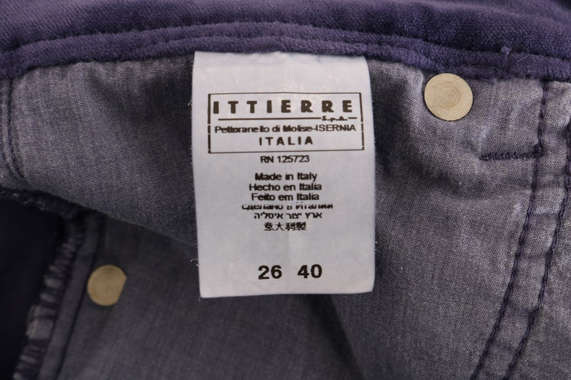 Blue jeans tagged "ITTIERE" with size 28 on waistband