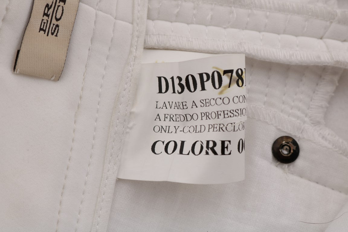 White shirt with black label