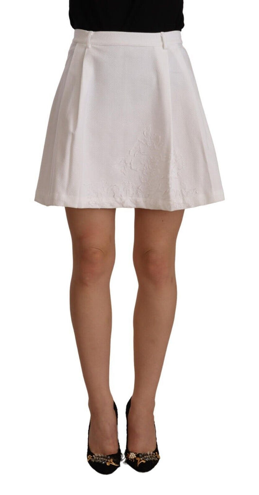 White skirt with lace detailing