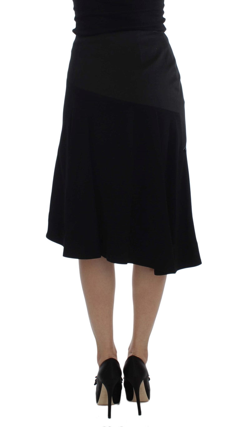 Black skirt on a woman