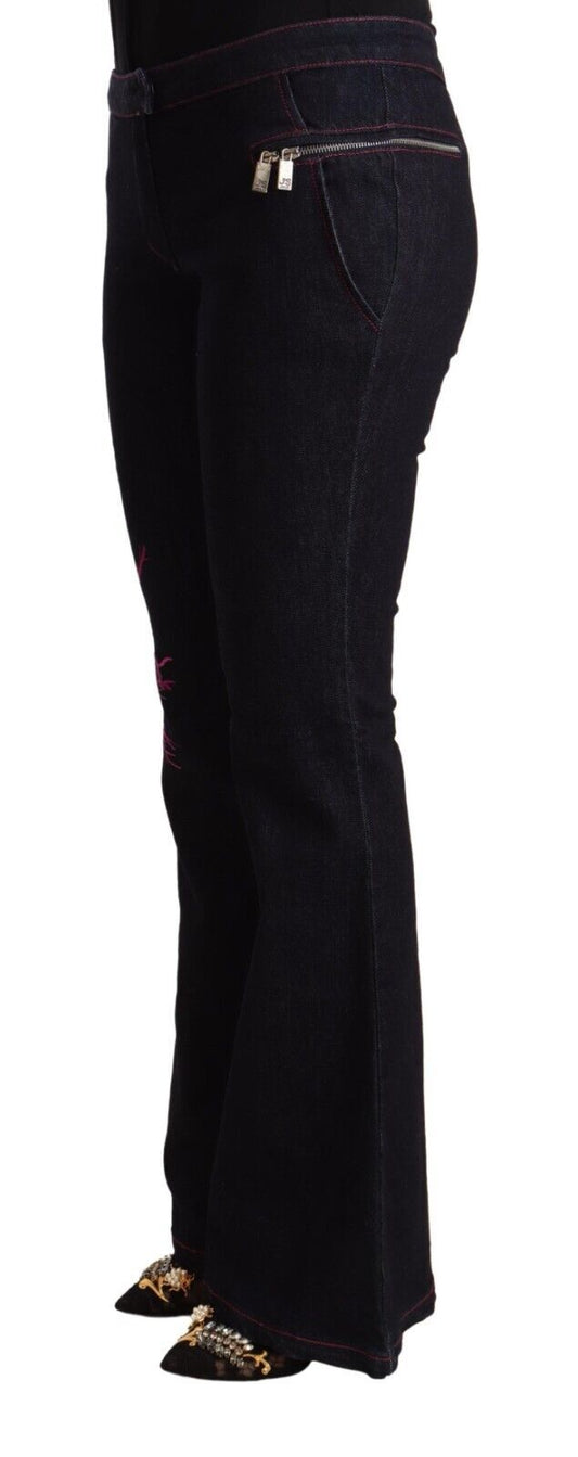Pair of black jeans with a high waist