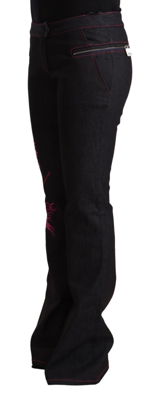 Pair of black pants with red trim