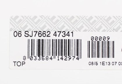 Barcode on a product label