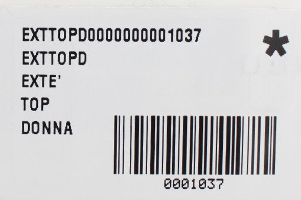 Barcode on shipping label