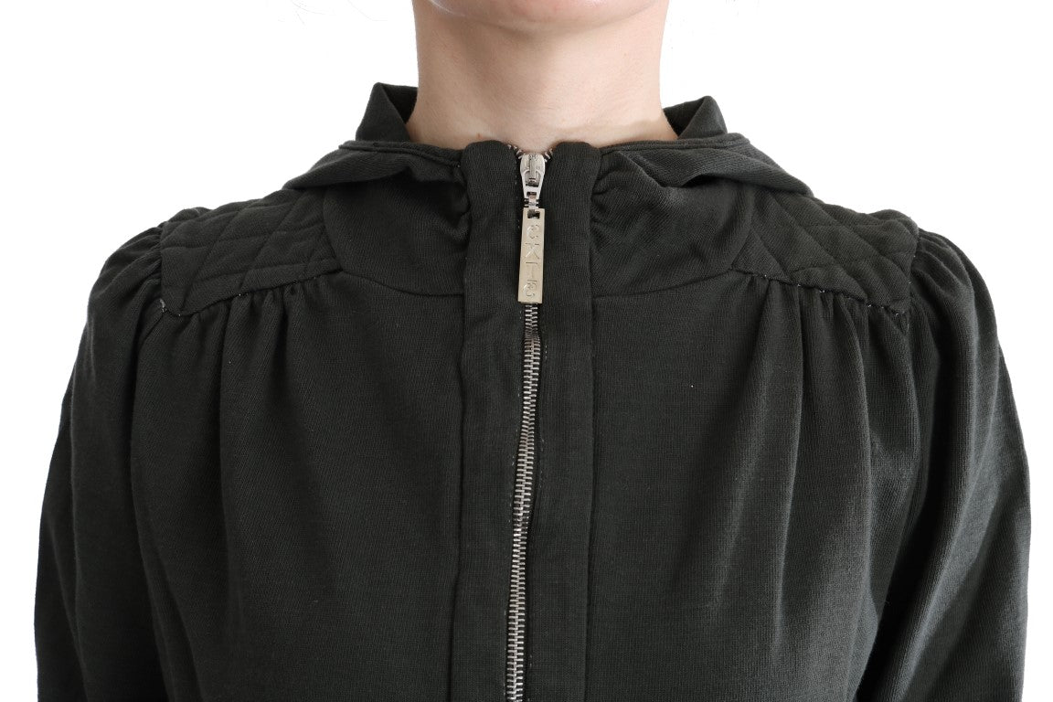 Black zip up jacket with hood