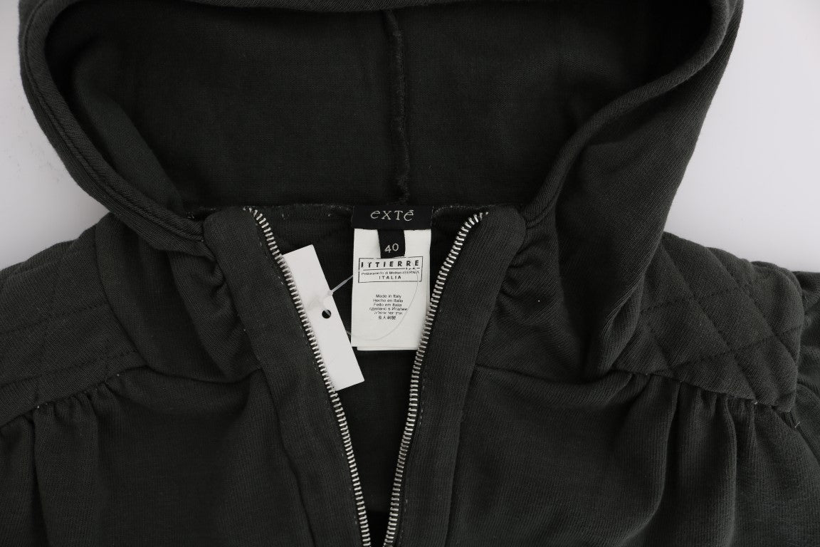 Black hoodie on a hanger
