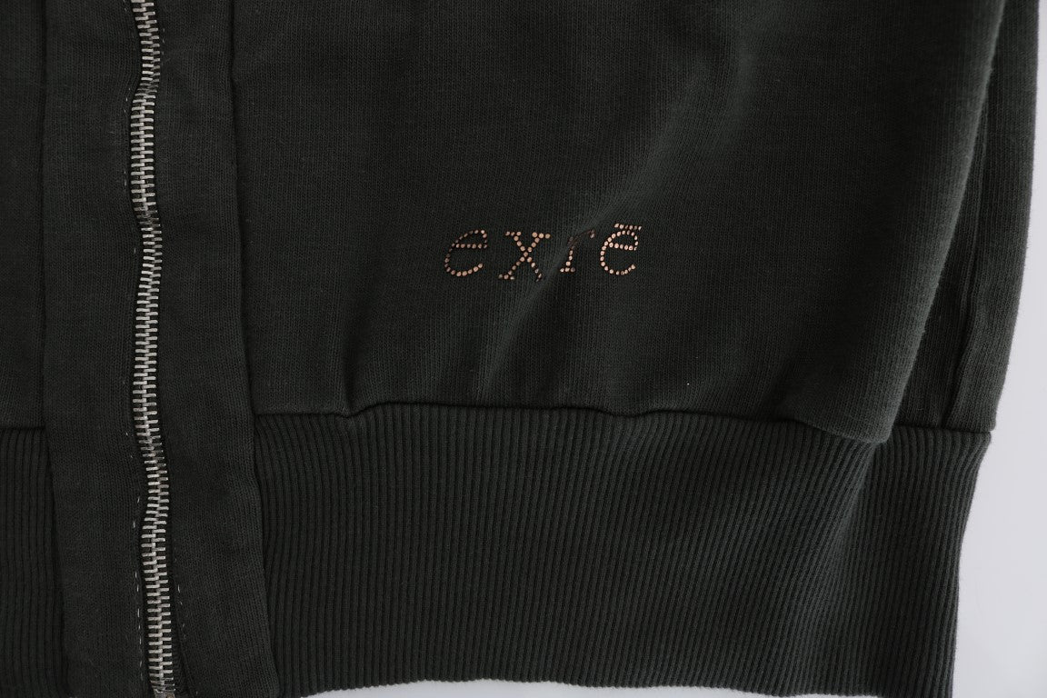 Black sweatshirt with embroidered name on front
