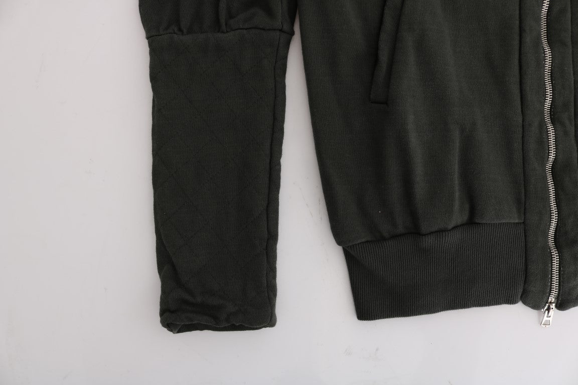 Black sweat pants with zippered pockets