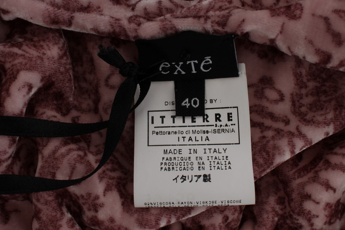 Tag on a pink fabric item