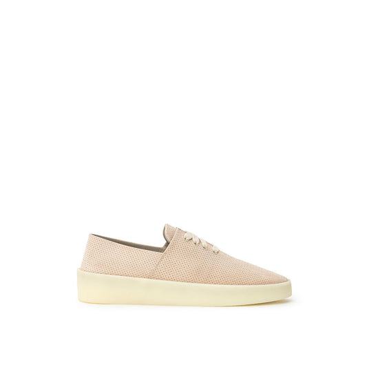 Pink slip on shoe with white sole