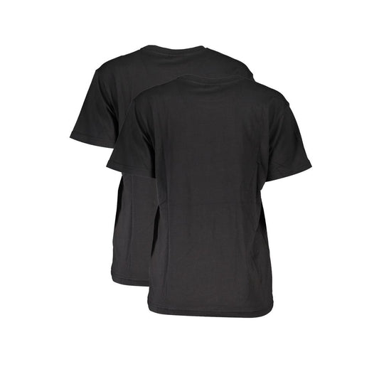 Black t-shirt on hanger