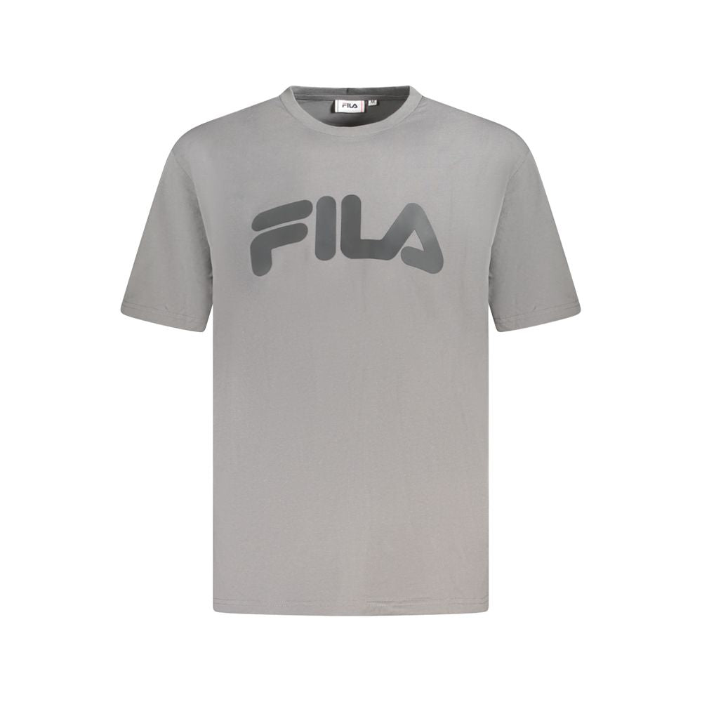 Grey t-shirt with white fila logo