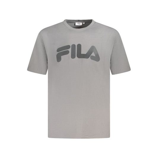 Grey t-shirt with white fila logo