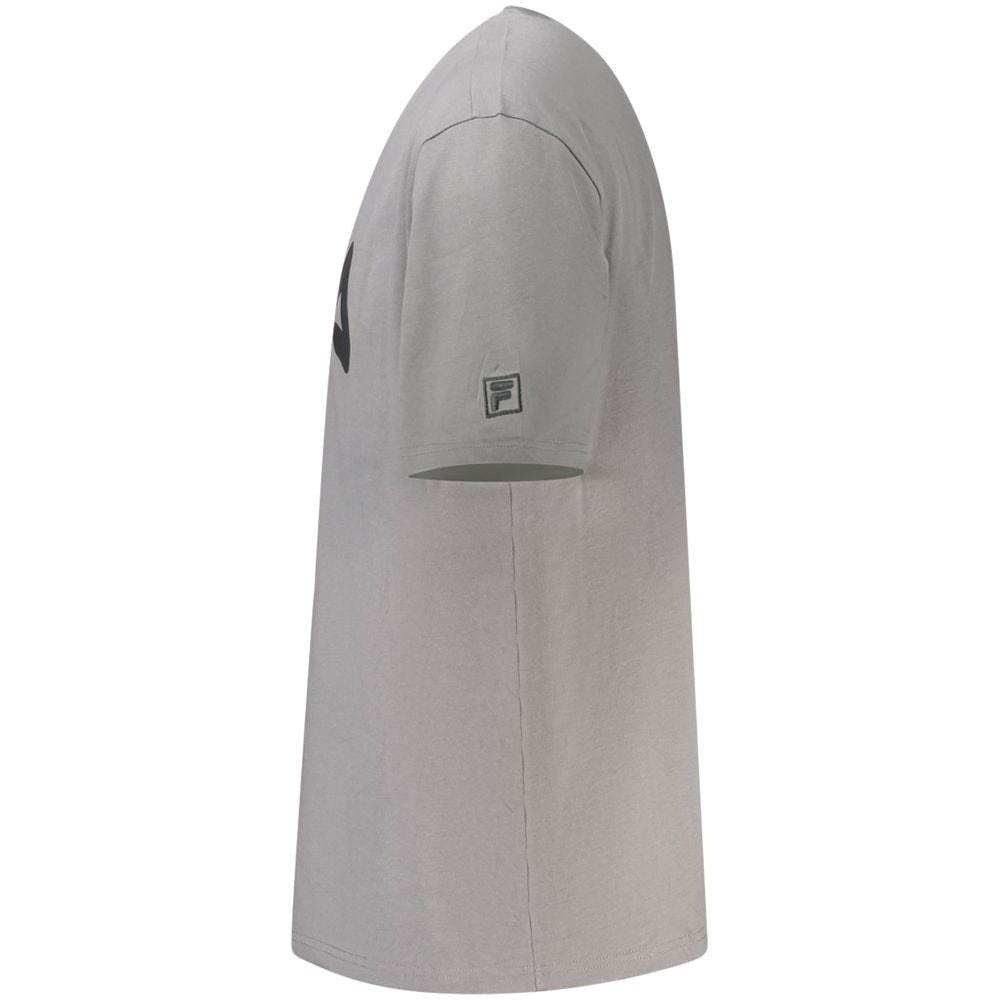 Grey hooded robe with drawstring