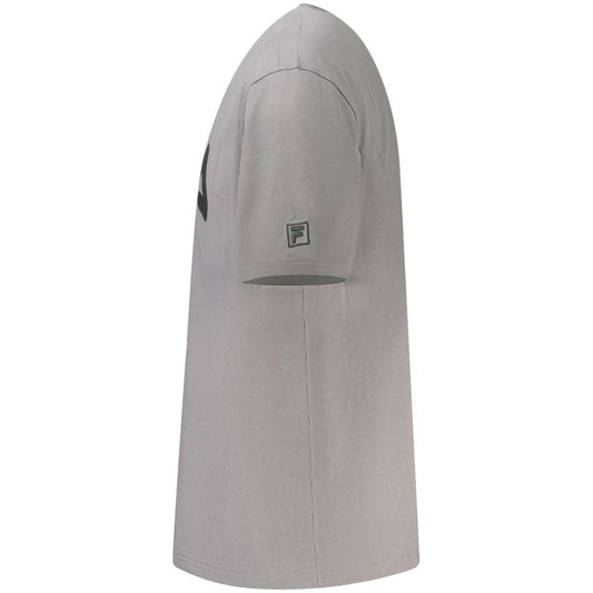 Grey hooded robe with drawstring