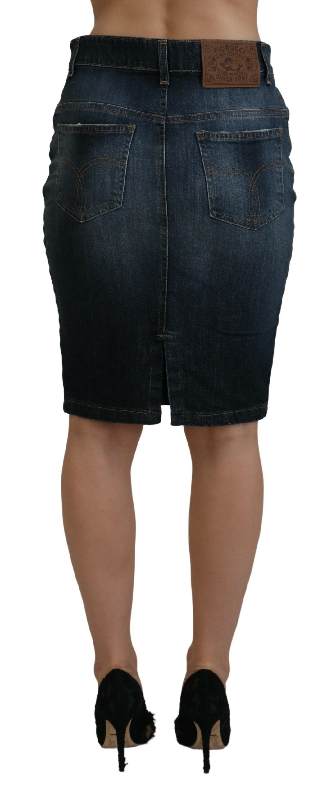 Denim skirt on a mannequin