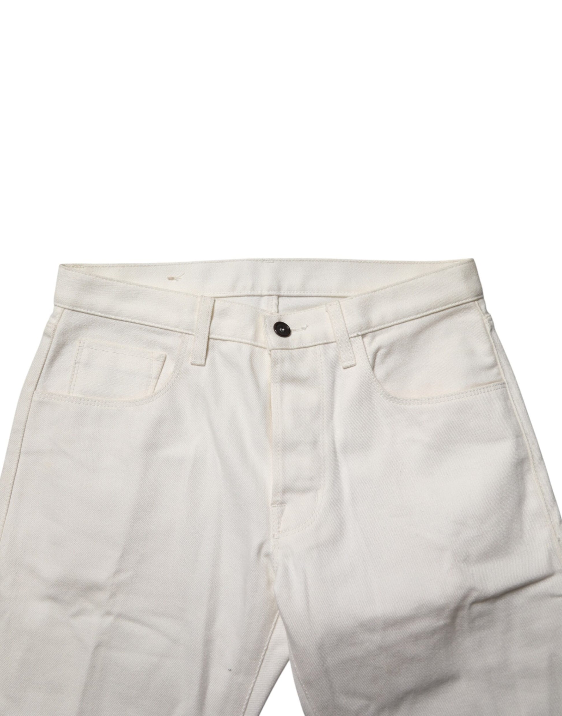 Pair of light beige men's shorts with two pockets
