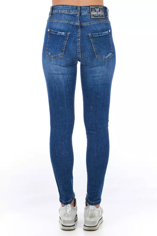 Pair of blue jeans on a mannequin