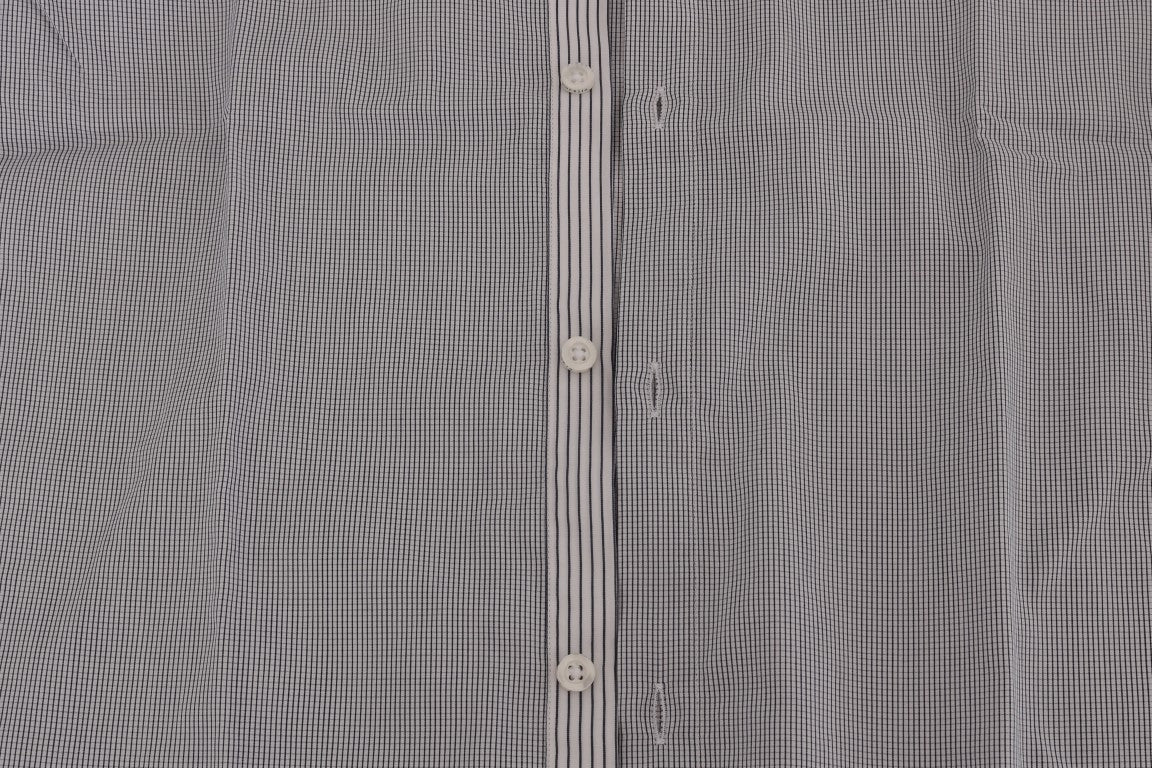Button down shirt with plaid pattern