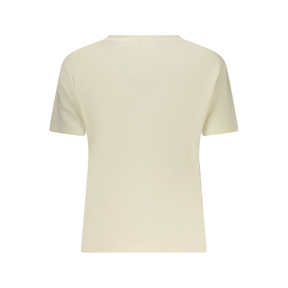 Yellow women's t-shirt with short sleeves