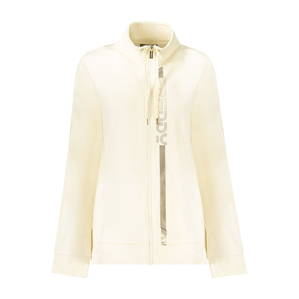 Yellow jacket with zippered front