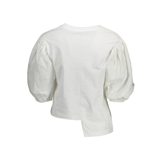 White ruffled shirt on mannequin