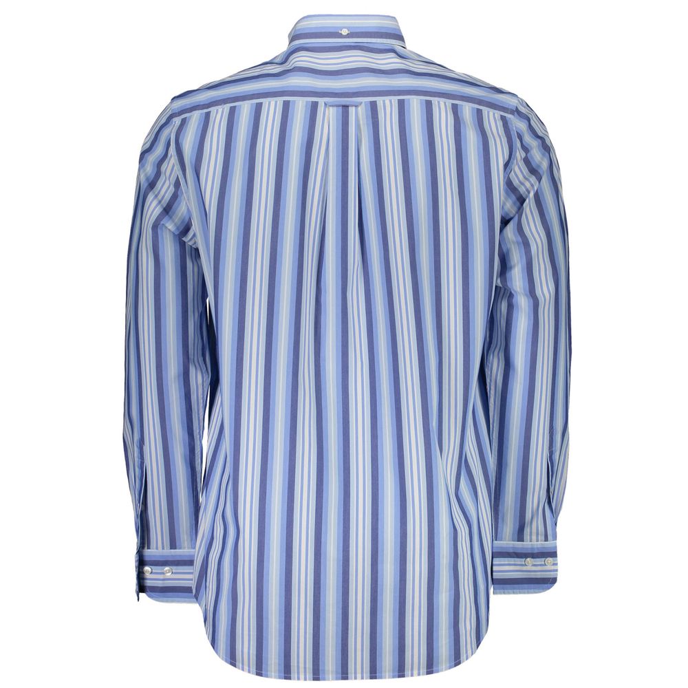 Blue striped men's shirt