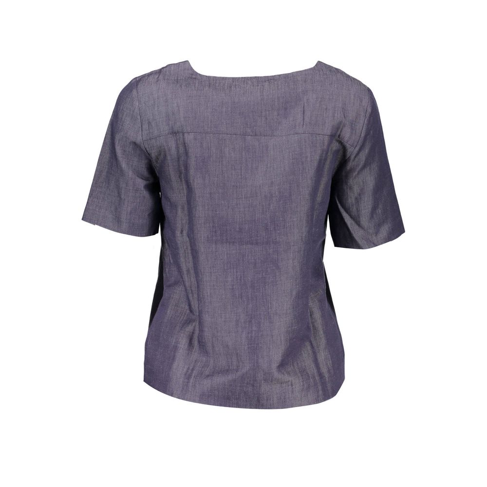 Purple sleeveless top on mannequin