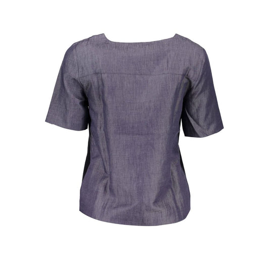 Purple sleeveless top on mannequin