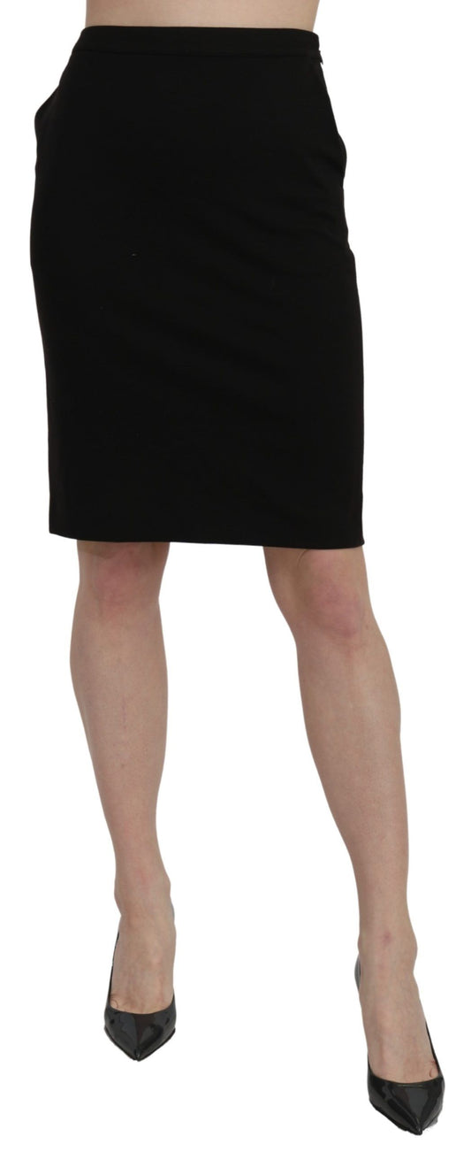 Black skirt worn by a woman