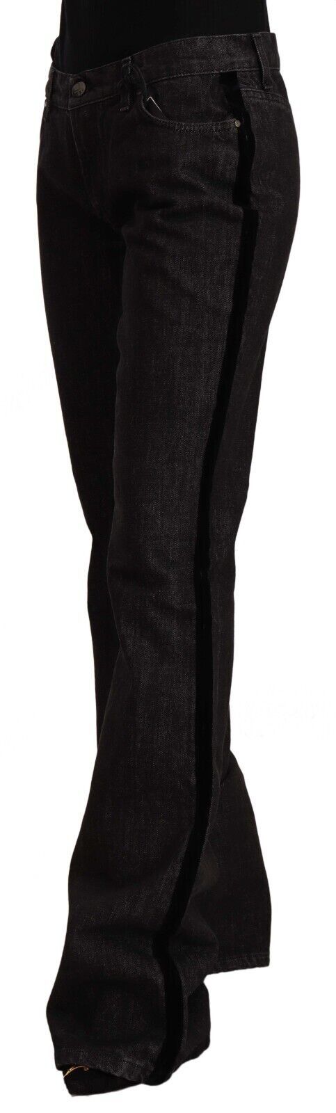 Pair of black high heel boots